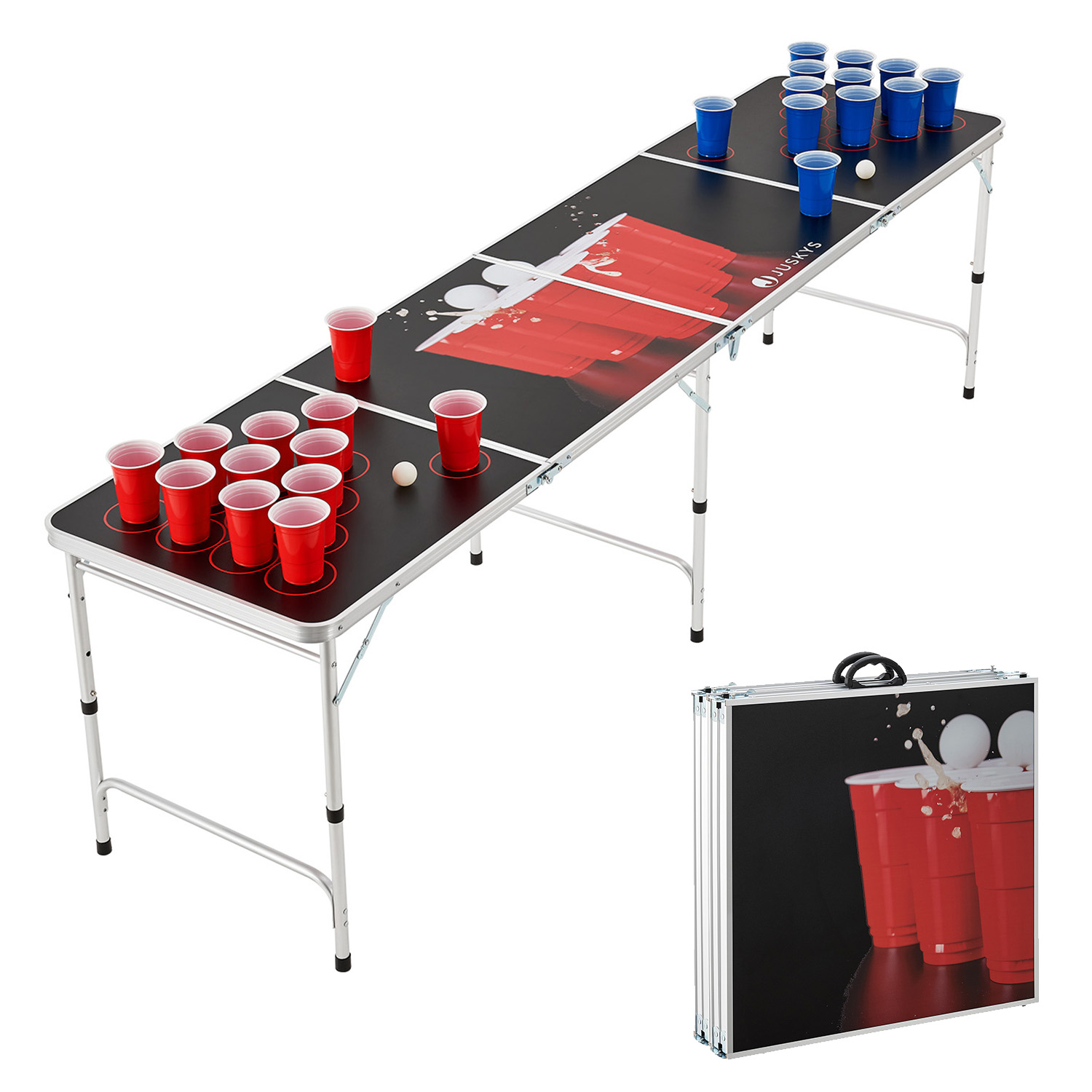E-shop Juskys Beer Pong stôl Red Cup