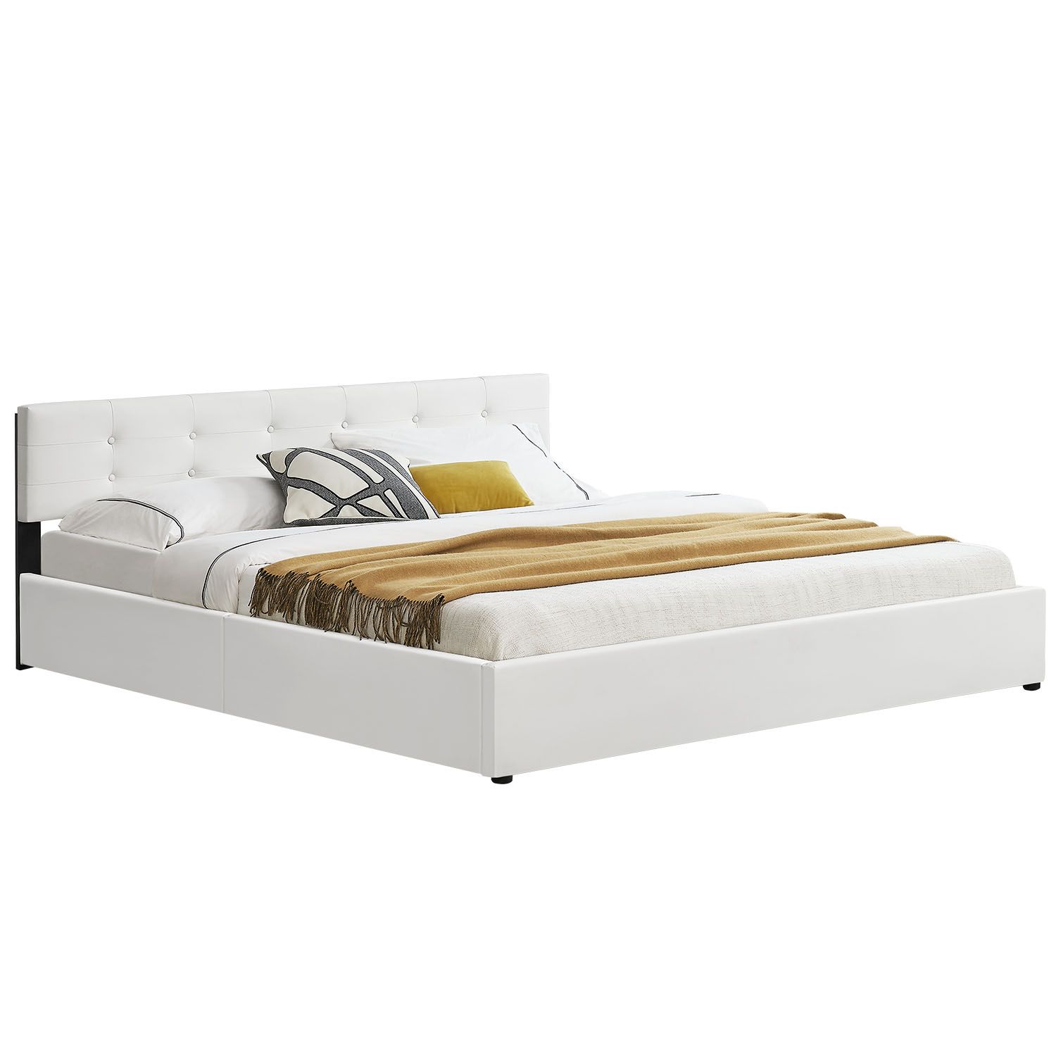 Eshopist Čalúnená posteľ ,,Marbella" 180 x 200 cm - biela