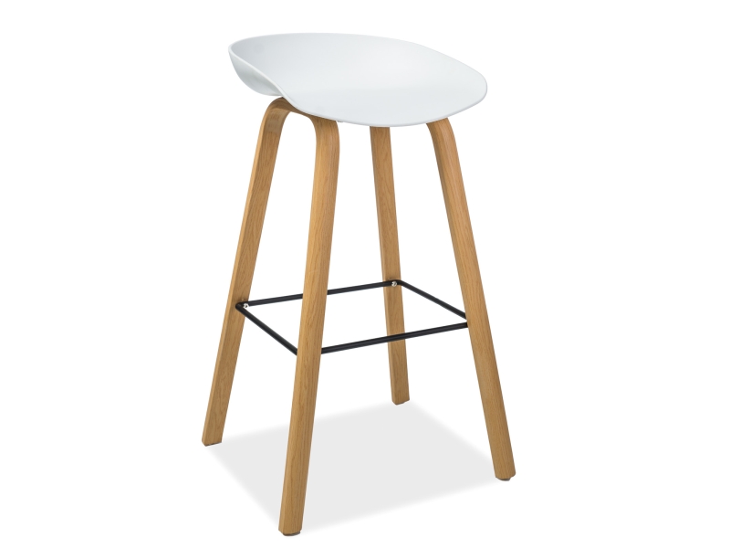E-shop Signal Barová stolička STING farba dub/biely