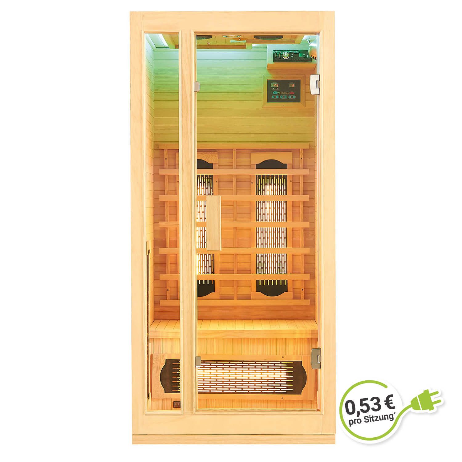 E-shop Juskys Infračervená sauna Nyborg S90V s plnospektrálnymi žiaričmi