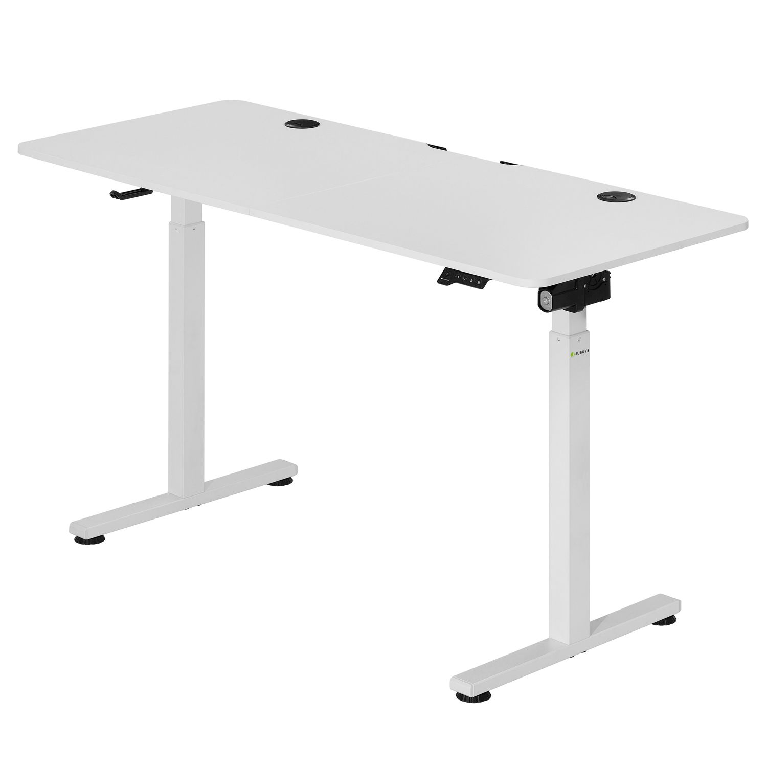 E-shop Juskys Kancelársky stôl Office 140 x 60 cm - biely