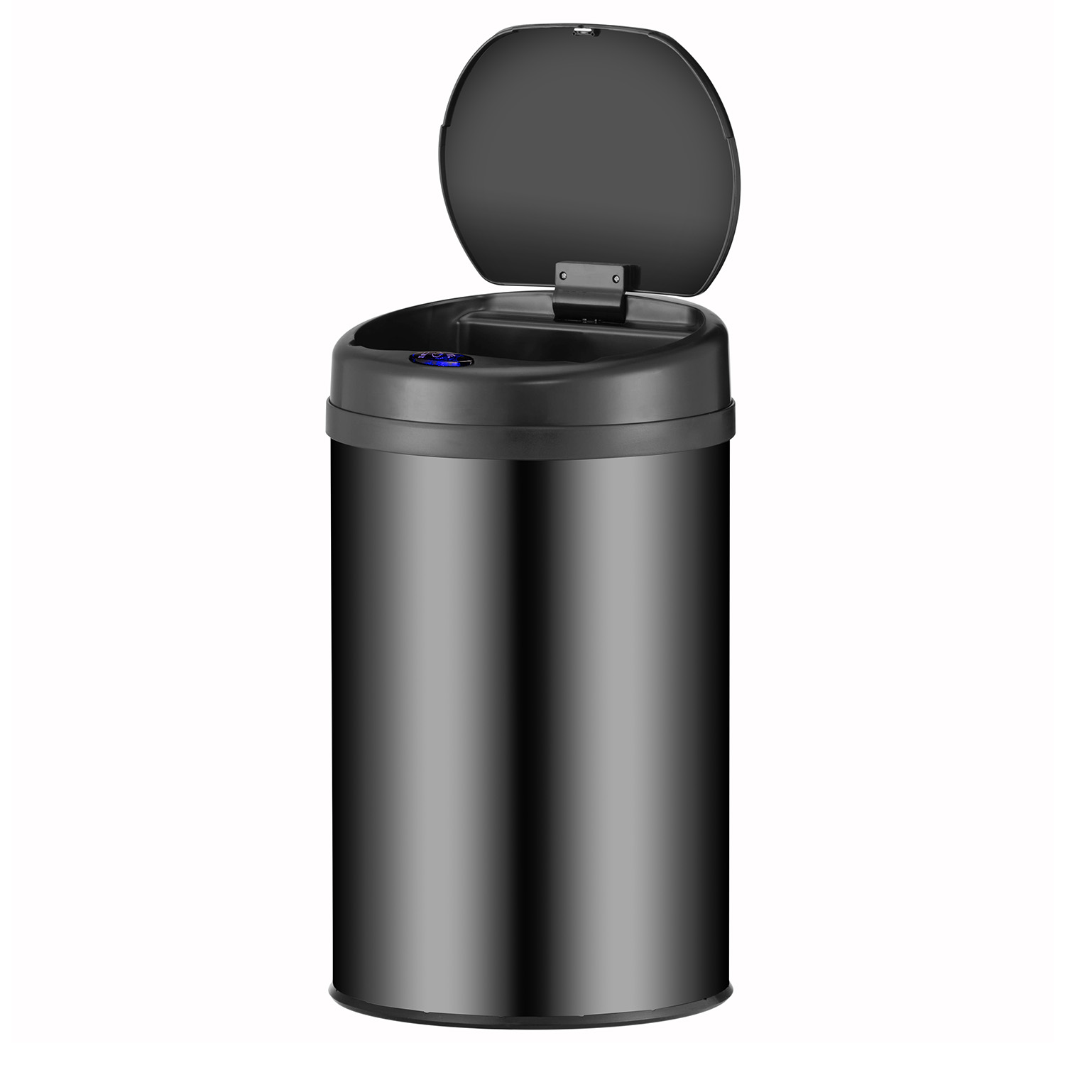 E-shop Juskys Okrúhly odpadkový kôš so senzorom - 30 L - čierny