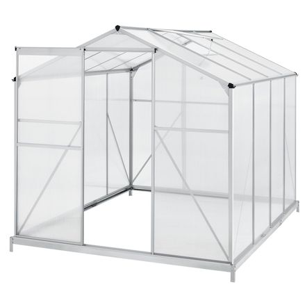 Hliníkový skleník s 4,75 m základnou plochou a strešným oknom