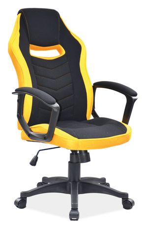 Kancelárska stolička CAMARO čierna/žltá