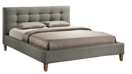 Čalúnená posteľ TEXAS 180 x 200 cm farba šedá/dub