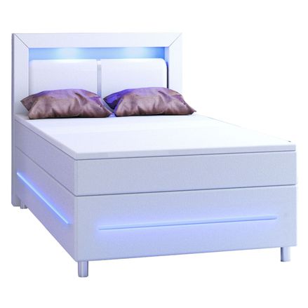 Pružinová posteľ Norfolk 120 x 200 cm biela