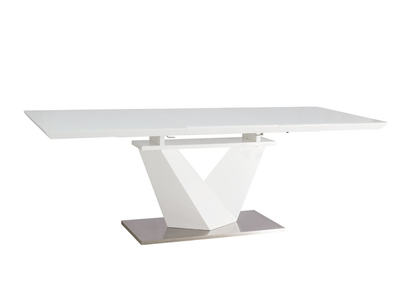 E-shop Signal Stôl ALARAS III biely / biely lak 160(220)x90
